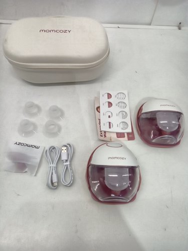 MOMCOZY MOBILE STYLE M6 HANDS-FREE SLIM DOUBLE BREAST PUMP - COZY RED (MODEL: BP311) image 2