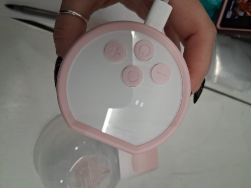 MOMCOZY DOUBLE WEARABLE HANDS FREE BREAST PUMPS - WHITE/PINK (MODEL: S12 PRO-V) image 9