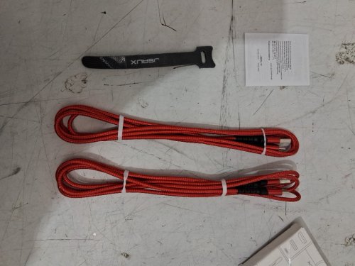 2PK USB Type C Cable Fast Charging Braided Charge Cord - 6FT- RED image 3