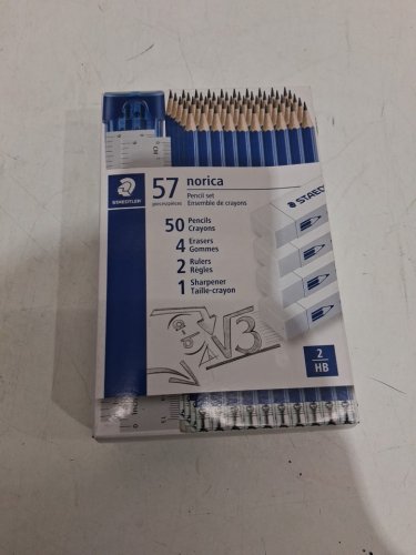 57PC STAEDTLER Norica pencil set with sharpener, erasers and rulers - 2HB - blue (model: 2464444) image 2