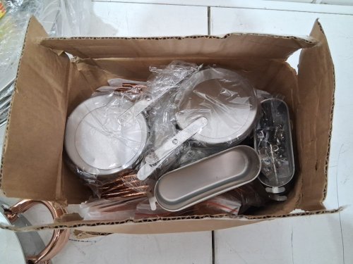 4pk Round Chafing Dish Buffet Set Full-Size Pan - Stainless Steel (model: HZ-831) image 5