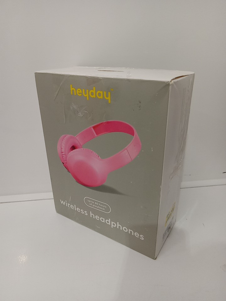 Heyday Wireless Bluetooth Headphones with 3.5mm aux cable - candy pink (Model: 008 07 0559) image 2