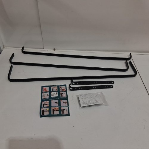 Yeegout No Drill 3-Tiers Towel Bar Stainless Steel Towel Rail Holder 31.5" - black image 4