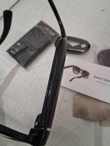 heycyan Upgraded Ai Smart Glasses with interchangeable lenses, 8mp 1080p hd Camera & Ai function powered by chat gpt - black (model: a2_5b69) image 4