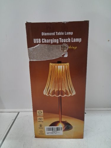 rechargeable led touch table lamp - 13.5"x4.5" - gold image 3
