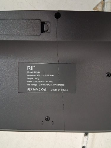 Rii Wireless Keyboard and Mouse Combo - BLACK (MODEL: RK200 / RM200) image 3