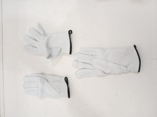 3PK Kirkland Signature Premium Cabretta Leather Golf Gloves - left Hand - MEDIUM/LARGE - White (Model: 1819560) image 4