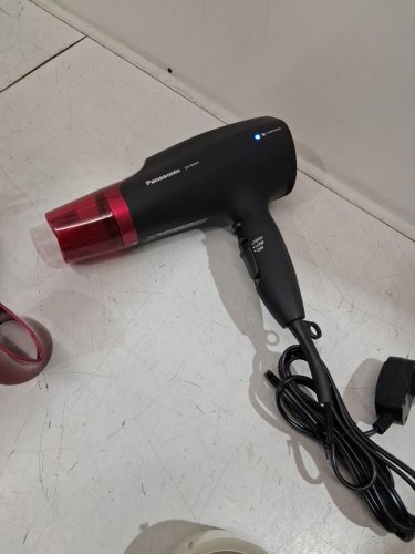 PANASONIC PROFESSIONAL-QUALITY NANOE HAIR BLOW DRYER W/ 3 ATTACHMENTS - BLACK (MODEL: EH-NA65-K) image 2