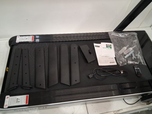 COSTWAY SUPERFIT FOLDING TREADMILL WITH REMOTE - APP SPEAKER  - LED DISPLAY -2.25HP WITH 7.5MPH TOP SPEED - SILVER (MODEL: SP37591SH-SL) image 7