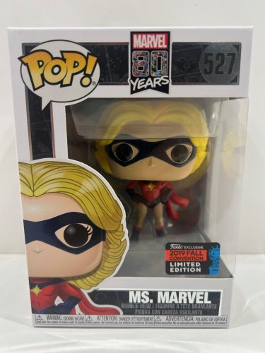 Funko pop! **2019 fall convention** marvel 80 years - ms. Marvel vinyl figure (#527) image 2