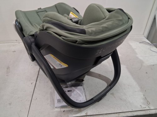 uppababy mesa v3 infant car seat with adjustable EPP foam headrest, Side Impact Protection, and 4th rebound carry handle - 4lbs-35lbs max - evelyn meadow green (model:1003-msa-ca-eve) image 6