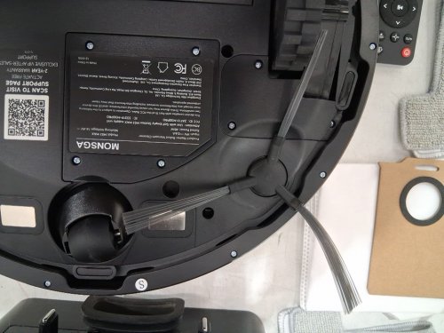 MONSGA 2-in-1 self-emptying robot vacuum cleaner/mop system with app controls - 6000PA - black (model: ms1 max) image 11