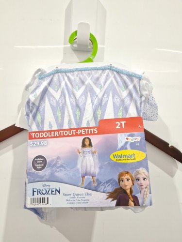 GIRL'S DISGUISE COSTUMES DISNEY'S FROZEN ELSA SNOW QUEEN TUTU COSTUME - 2T - PURPLE/WHITE image 2