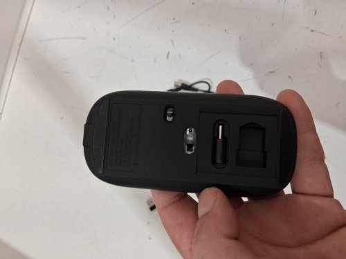 RECHARGEABLE WIRELESS BLUETOOTH MOUSE - SILENT & SLIM ERGNOMIC DESIGN - black (MODEL: AZM-XMSB-JP) image 4