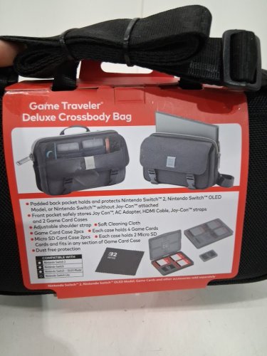 NINTENDO SWITCH DELUXE CROSSBODY TRAVELER BAG - BLACK (MODEL: mc17) image 4
