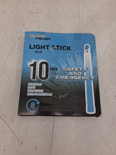 Glow Fever Emergency Safety Military Grade Glowsticks - 6" - 8 Hours Duration - BLUE image 2
