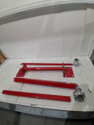 VEVOR Steel Electric Hoist 180° Swivel Scaffold Support Arm with Pole - 1320lb - red (model-DHZJ-300/600KG) image 3