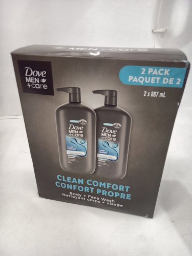 2PK Dove Men+Care Body and Face Wash - clean comfort - 887ml each image 2
