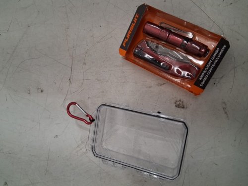 2PC Pursuit Knife and Light Combo with Case - RED image 3