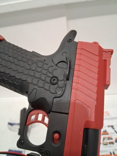 SitertCF Electric Full Auto Gel Splat-Blaster Toy gun - Ages 14+ - red (model: X5) image 5