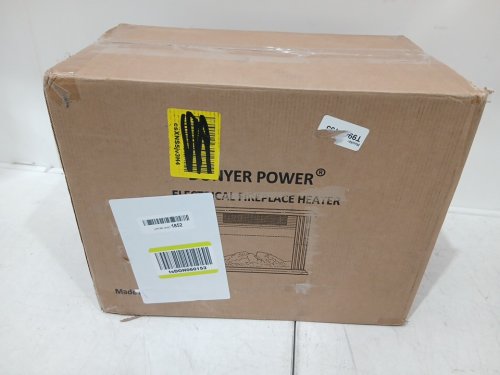 DONYER POWER Mini Electric Fireplace Tabletop Portable Heater - 1500W -14"- BROWN (Model: fej16b) image 2