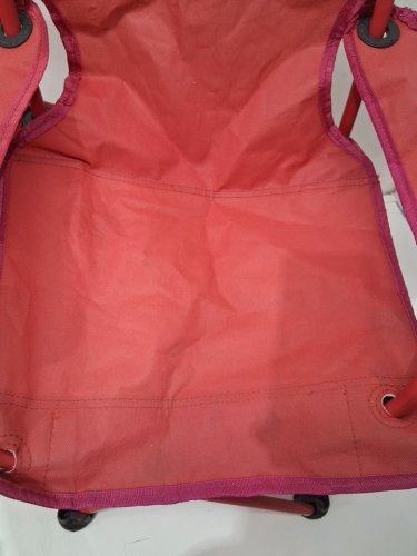 2pk kids ozark trail foldable camping chairs - 125lbs capacity - red image 5