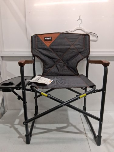 Mac Sports Folding Director Camping Chair- UPTO 300LBS - GREY (MODEL: 1872256) image 3