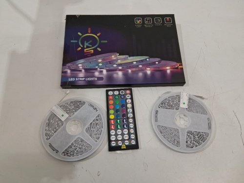 2pk Keepsmile LED STRIP LIGHTS Bluetooth App Control Led Lights Strip with Remote Music Sync Color Changing RGB Led Lights - 130FT (2ROLLS of 65ft) (MODEL: KS-40) image 2