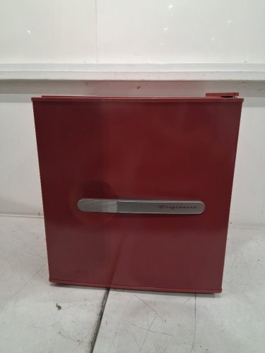 frigidaire retro series compact refrigerator with built in bottle opener - 1.6cuft - merlet/red (model: efr197-merlot-6com) image 3