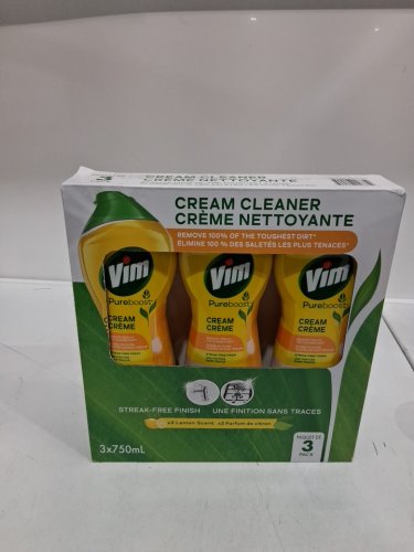 3PK VIM PUREBOOST CREAM CLEANER - 750ML/EACH (model: 2008633) image 2