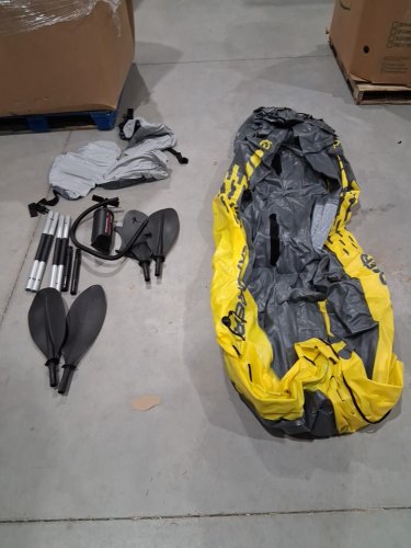 INTEX EXPLORER K2 2-PERSON INFLATABLE KAYAK SET WITH ALUMINUM OARS & PUMP - YELLOW (MODEL: 68307EP) image 3