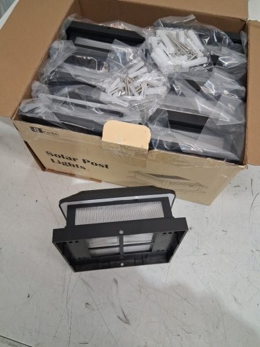 8PK OUTDOOR WATERPROOF SOLAR POST CAP LIGHTS - 4"X4" - BLACK (model: zt-01) image 4