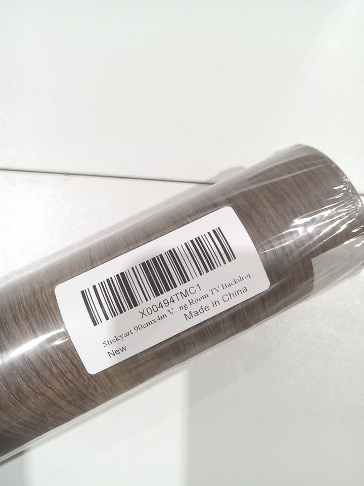 STICKYART Multi-purpose Peel and stick wallpaper - 3FT x 13FT - Dark Wood Grain (Model: 4TMC1) image 3