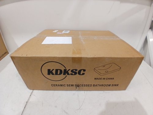 kdksc Ceramic Rectangular Under Counter Undermount Bathroom Sink - 24" x 16" - white (model:402-1) image 2