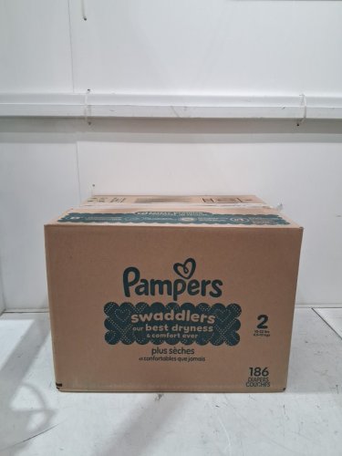 186PK PAMPERS SWADDLERS DISPOSABLE DIAPERS - SIZE 2 image 2
