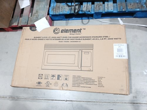 Element Stainless Steel Over The Range Microwave with Auto-Cook Options - 27" - 1.6 cu.ft - Silver (Model: EM160RDS-CA) image 3