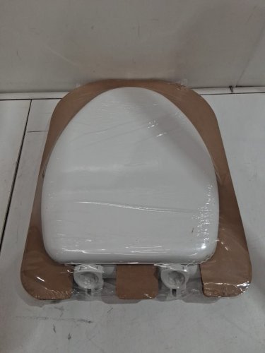 BEMIS LIFT-OFF ELONGATED CLOSED FRONT ENAMELED WOOD TOILET SEAT - 18.5" - WHITE (MODEL: 1815EC 000) image 4