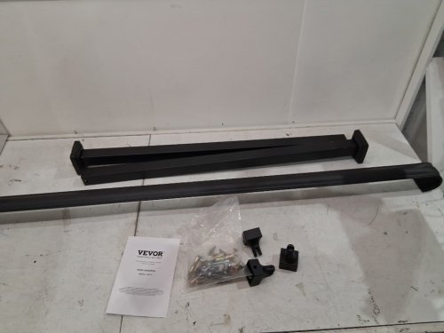 VEVOR OUTDOOR ADJUSTABLE 4 STEP HANDRAIL MADE FOR CONCRETE STEPS OR WOOD STAIRS, 47.2" X 37.8" - BLACK (model: H5710-4) image 4