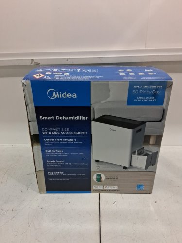 MIDEA SMART DEHUMIDIFIER WITH BUILT-IN PUMP - 23.7L - WHITE (MODEL: MAD50S10WWCM / 2885003)) image 2
