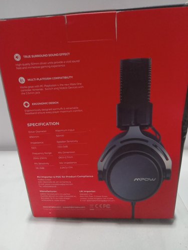 MPOW Air SE Wired Gaming Headset with noise cancelling mic - Black (Model: MPBH439AS) image 4