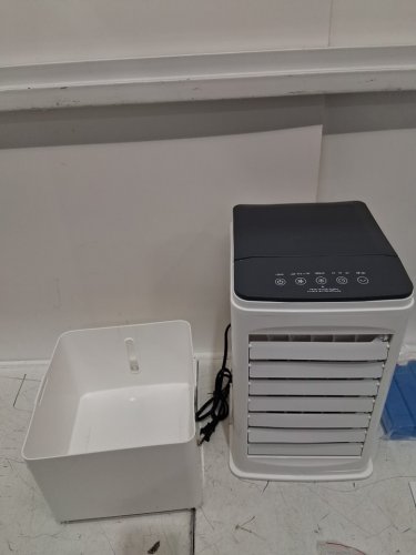 3-IN-1 PORTABLE 60° OSCILLATING AIR CONDITIONER/COOLER WITH REMOTE - 3 SPEEDS - 5.5L - WHITE(MODEL: BW-102YF) image 6