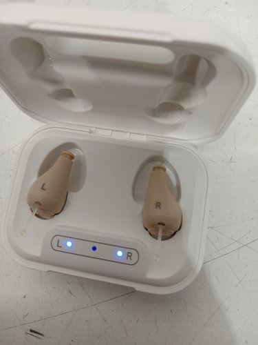 maleous rechargeable Comfortable and Invisible IN-THE-EAR Hearing Aids for Seniors - white (model:maleous 260) image 4