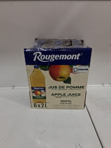 6pk rougemont low acid mellow doux apple juice, vitamin c - 2l each image 2