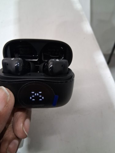chalvh j66 true Wireless Earbuds with ENC Noise Cancelling, 48H Playtime, IP7 Waterproof - black (model: j66) image 3