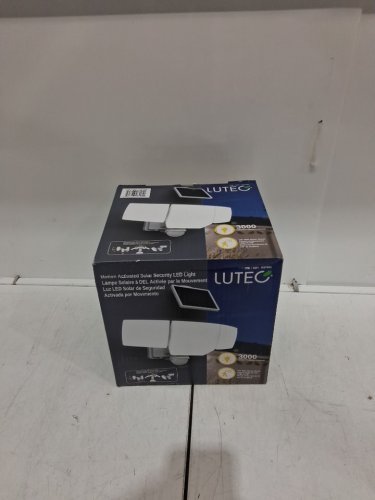 LUTEC MOTION ACTIVATED SOLAR SECURITY LED FLOOD LIGHT - 5000K - 3000LM - WHITE (MODEL: 1937995) image 2