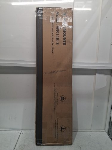 2PK Wall Shelf Garage Storage Rack - 12" x 48" - black (model: wr14b-s) image 2