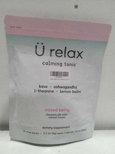 15PK U RELAX CALMING TONIC MIXED BERRY dietary supplement - 0.2 OZ (6G) EACH image 2