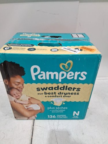 140PK PAMPERS SWADDLERS DIAPERS - NEWBORN SIZE image 2
