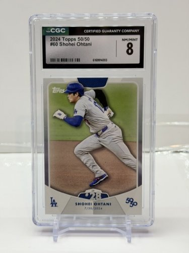 CGC GRADED 8 NM/MINT (2024) TOPPS 50/50 SHOHEI OHTANI #60 image 4