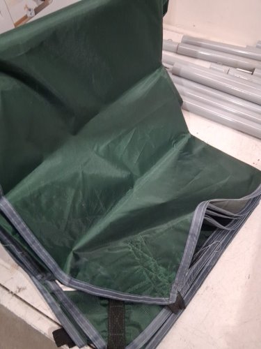 Reibeny Waterproof Camping Tarp with Poles - 13FT x 10FT - green image 4